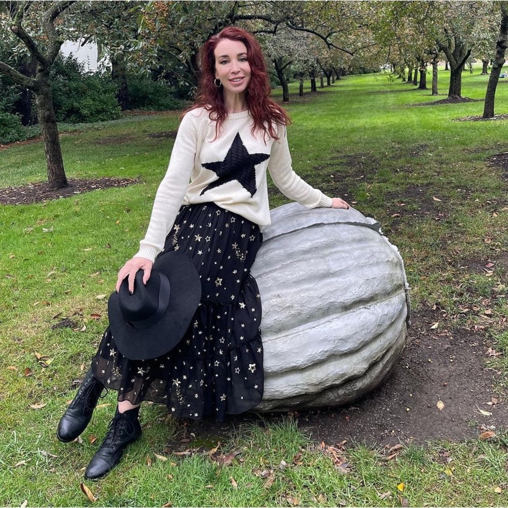 Kate Spade celestial stars skirt